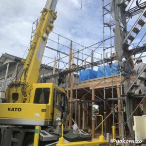 木造三階建てアパート新築工事　有限会社横溝工務店